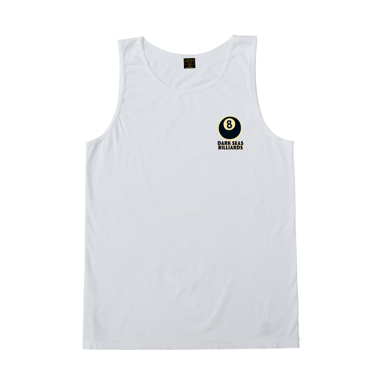 Dark Seas Men's Eight Ball Stock Tank White T-Shirts