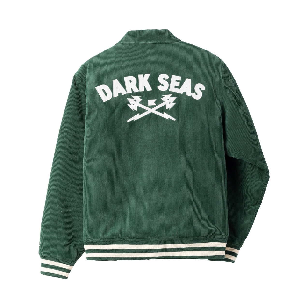 Dark Seas Men's Varsity-Jacket Green Jackets