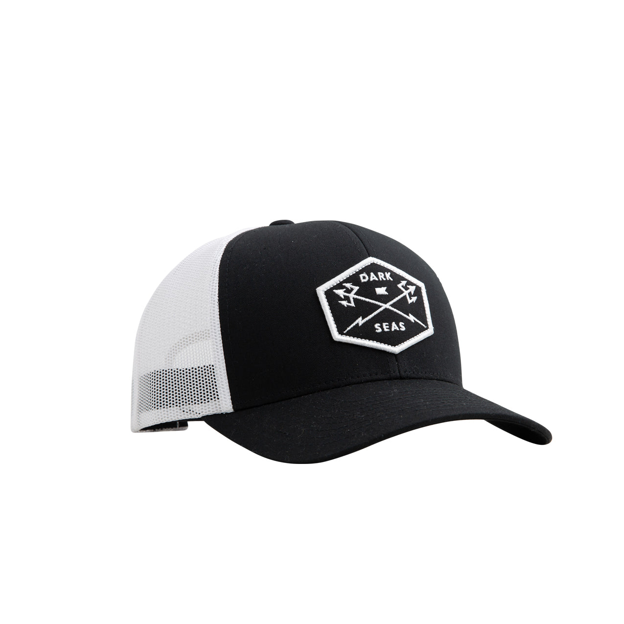 Dark Seas Men's Progress Hat Black White Hats