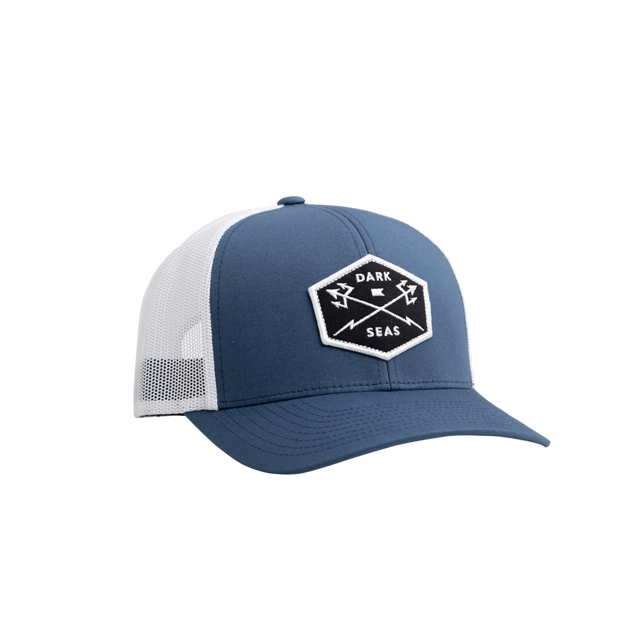 Dark Seas Men's Progress Hat Navy White Hats