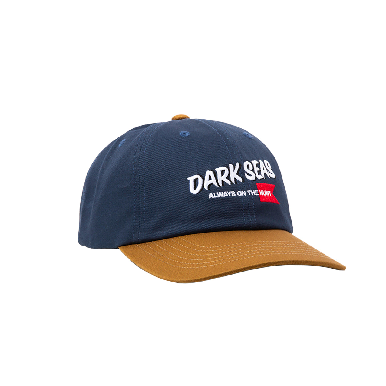 Dark Seas Men's Huntsman Hat Navy Gold Hats