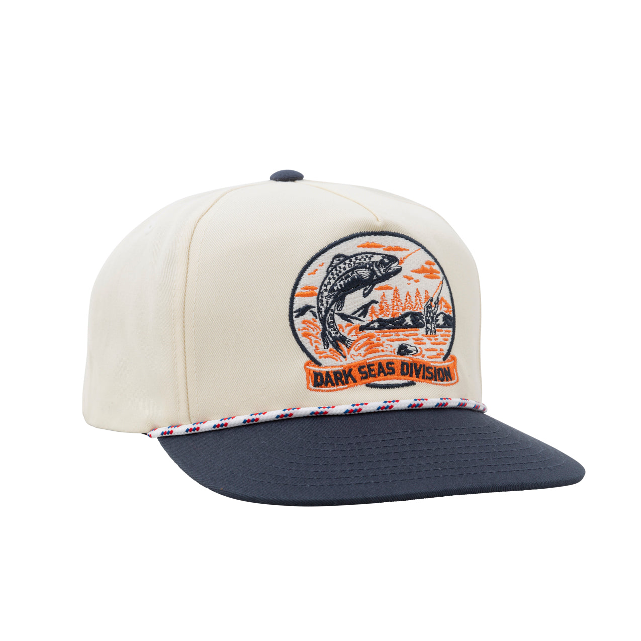 Dark Seas Men's Whitley Hat White Navy Hats