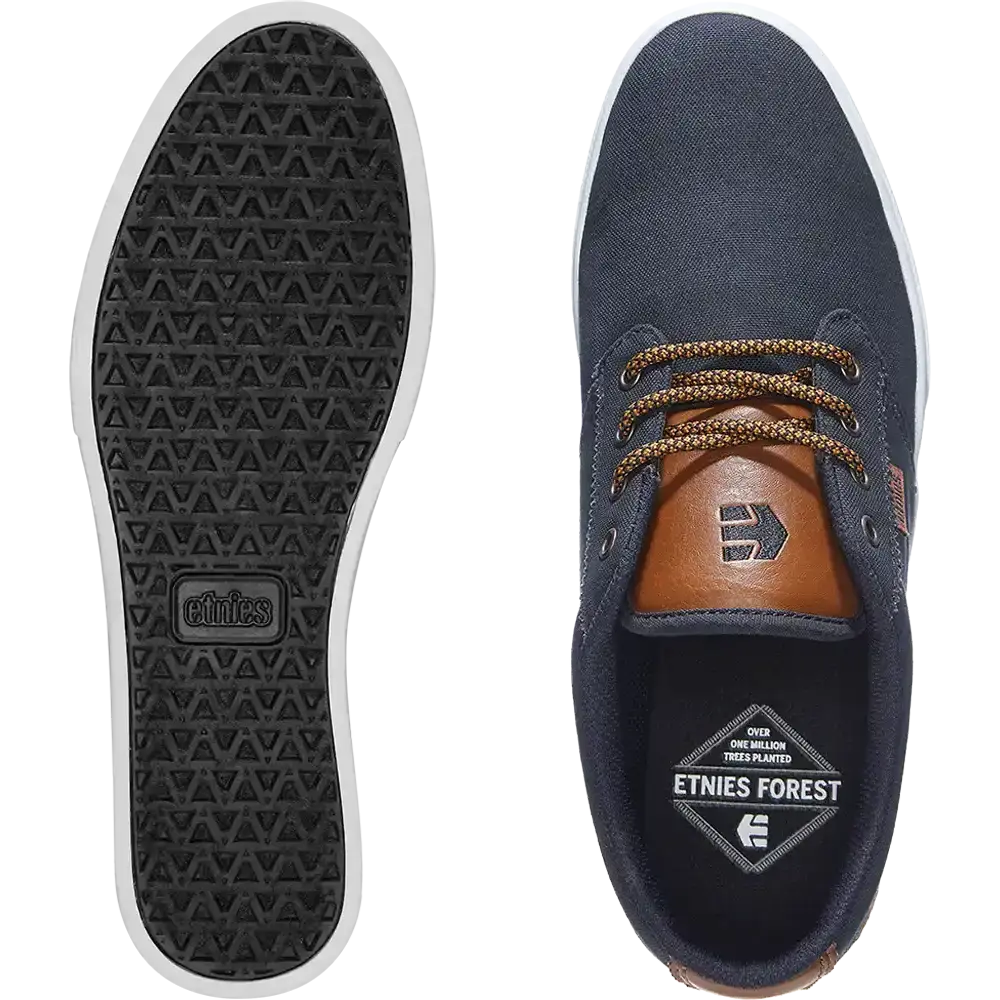 Etnies Men's Jameson 2 Eco Navy/Tan/White Shoes
