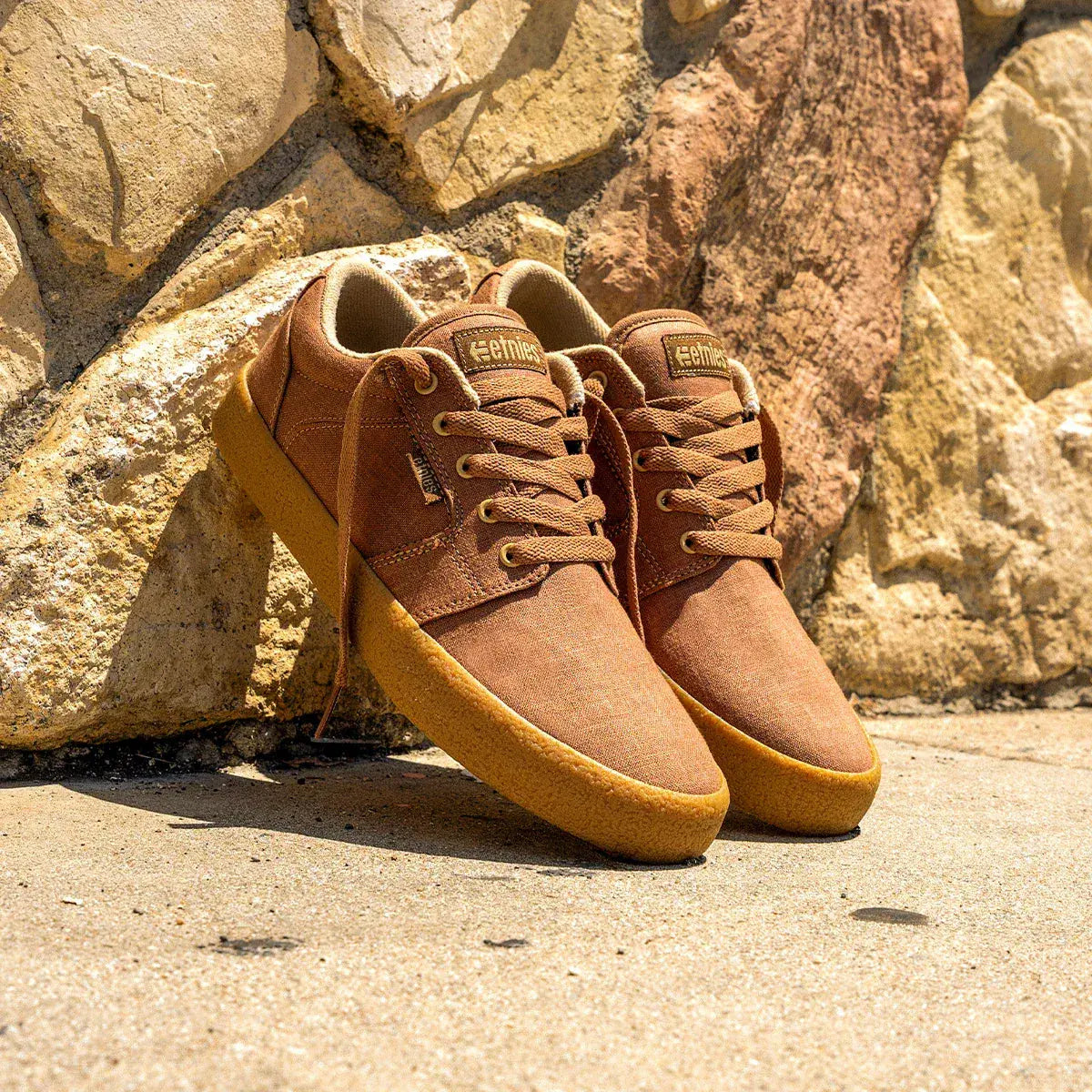 Etnies Men's Barge Ls Premium Brown/Beige/Gum Shoes
