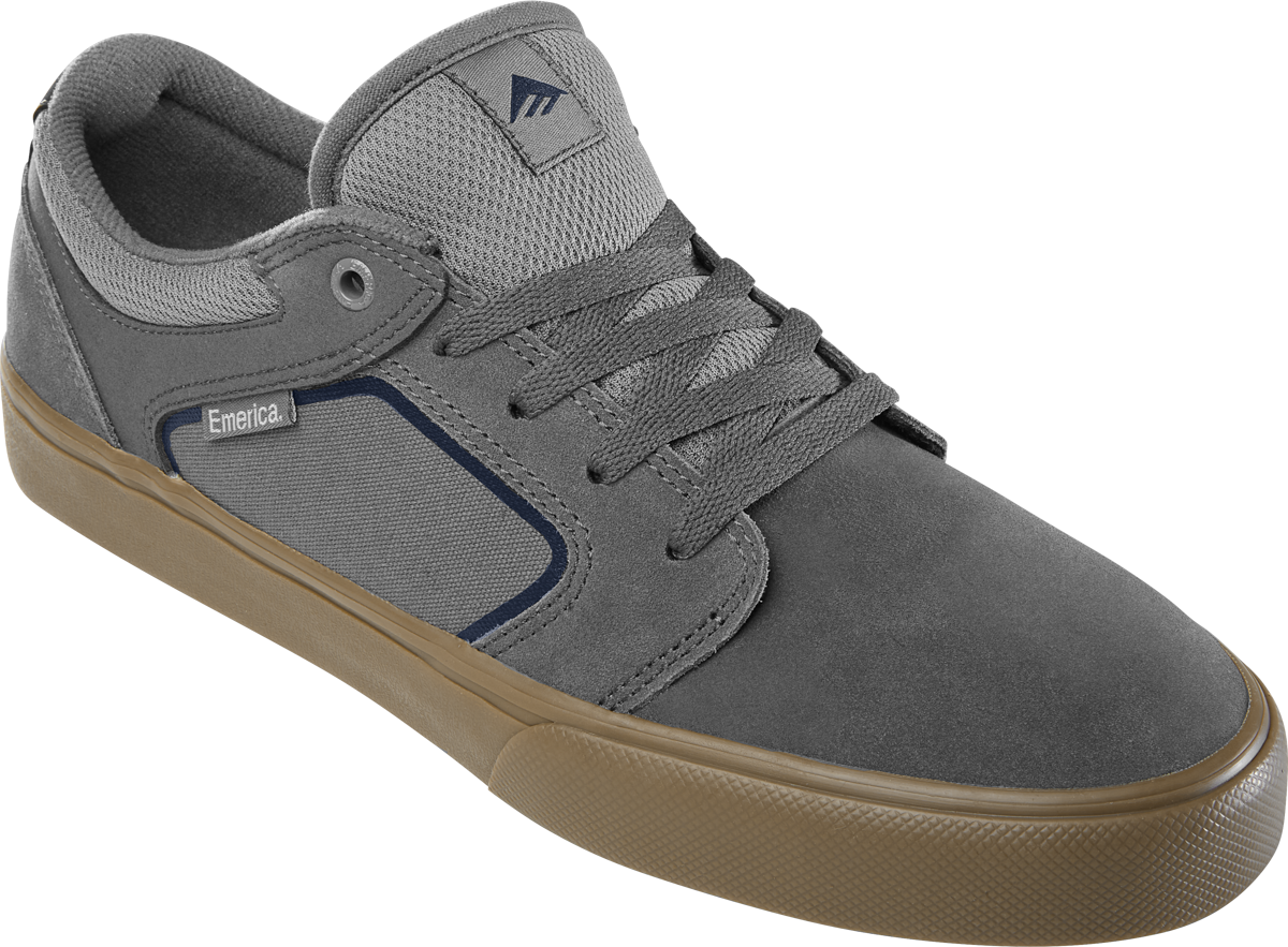 Emerica Mens Cadence Grey Gum Shoes