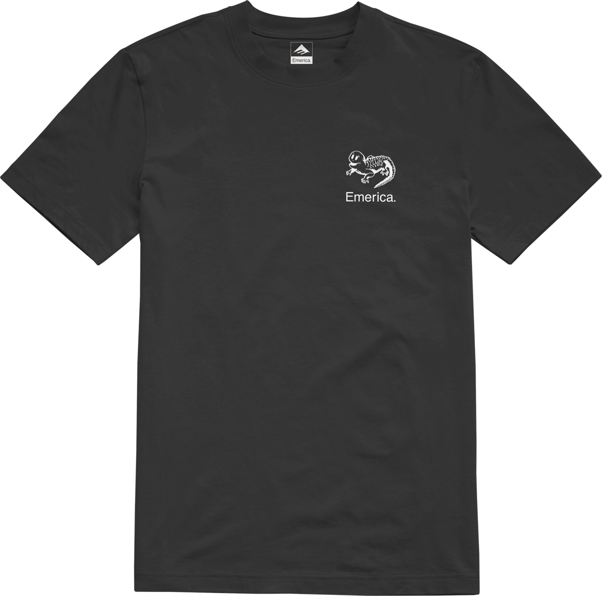 Emerica Mens Spanky Tooth Tee Black Shoes