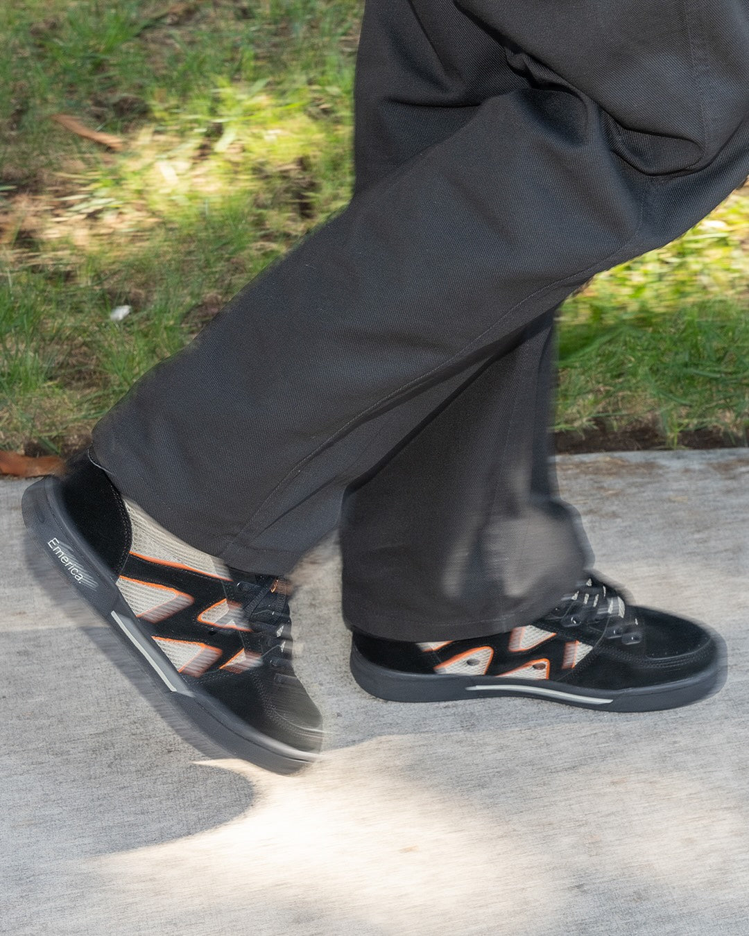 Emerica Mens Og-1 Black Tan Orange Shoes