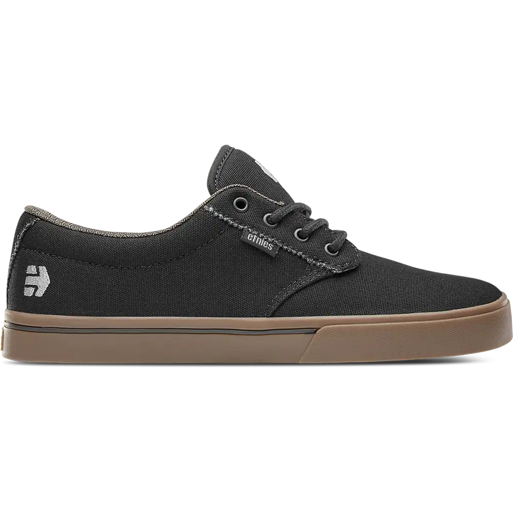 Etnies Mens Jameson 2 Eco Black Charcoal Gum Shoes