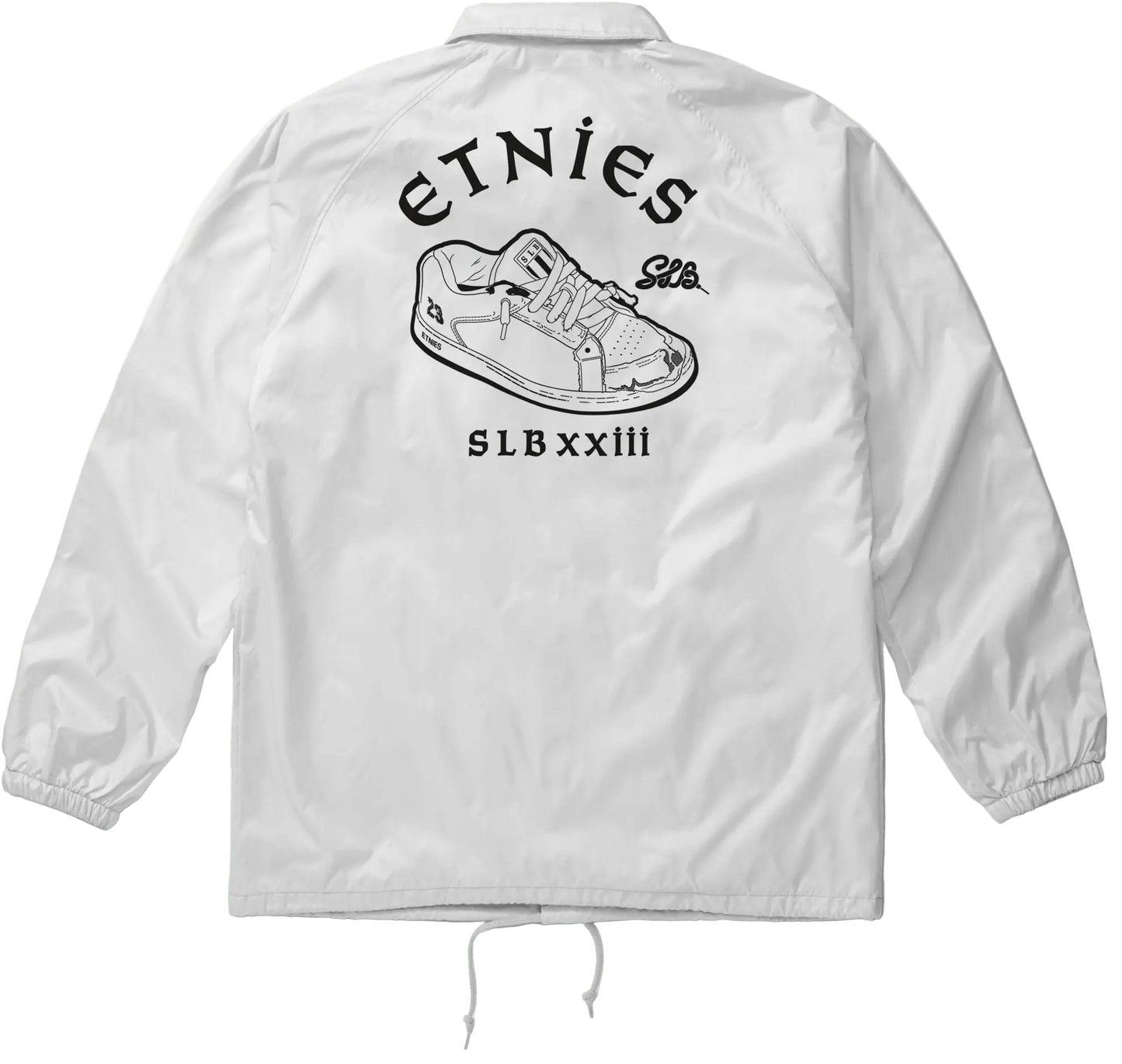Etnies Men's Slb Coach Jacket White/White Sweatshirt