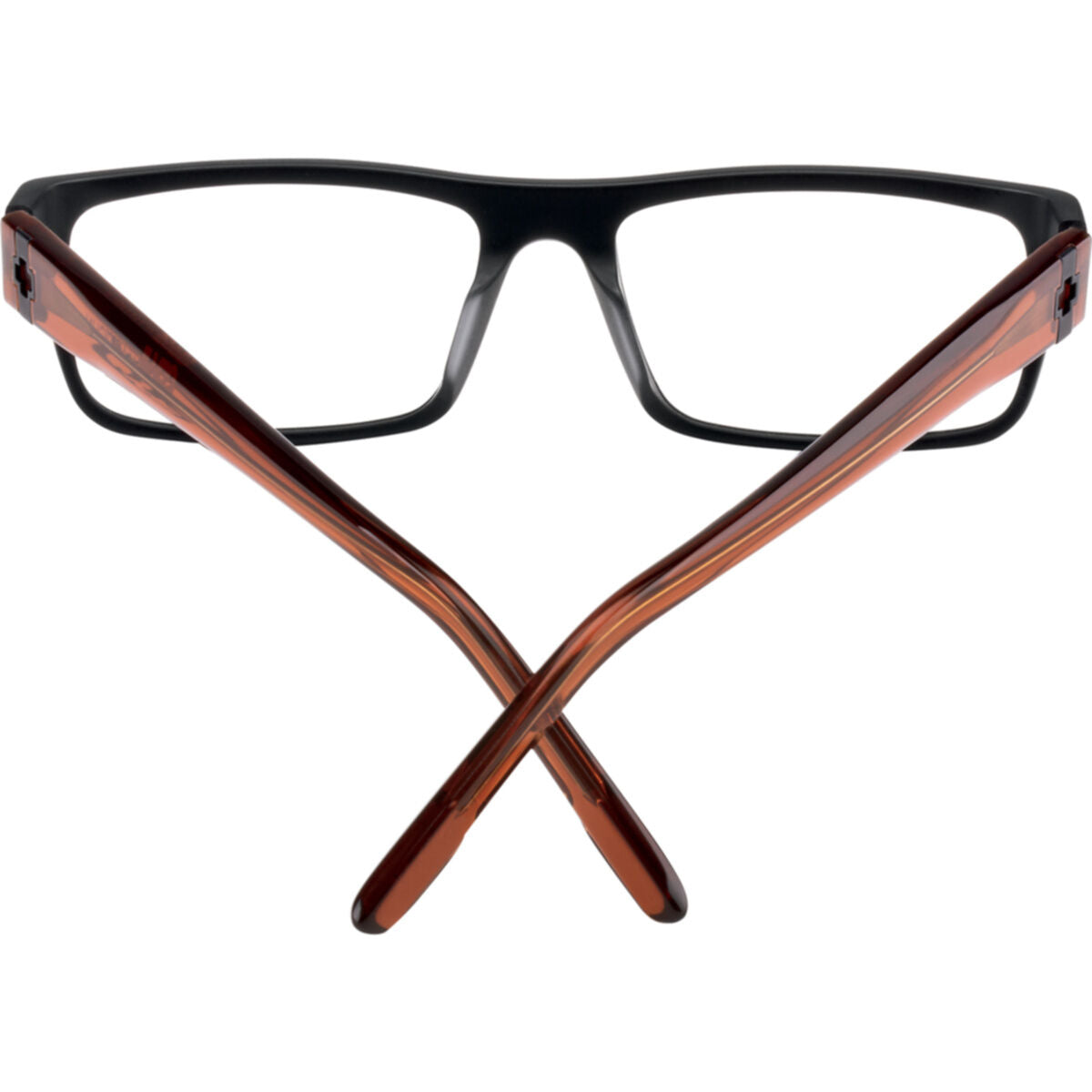 Spy Optics Eyeglass Frames Women's Vaughn 54 Matte Black Trans Sepia Eyeglasses