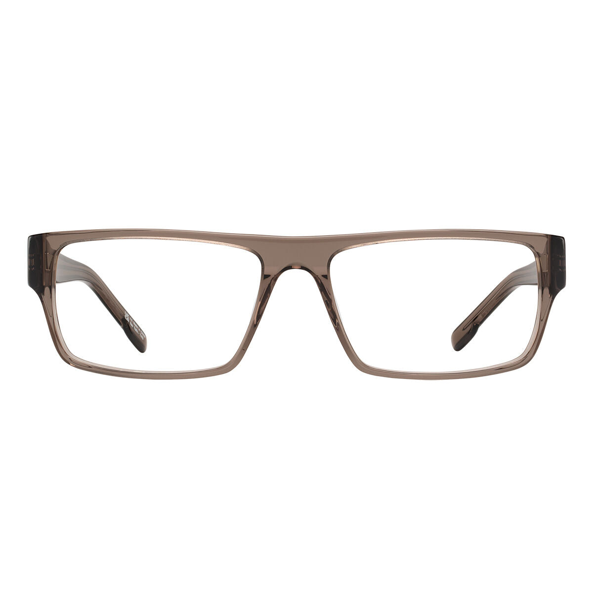 Spy Optics Eyeglass Frames Women's Vaughn 54 Translucent Brown Eyeglasses