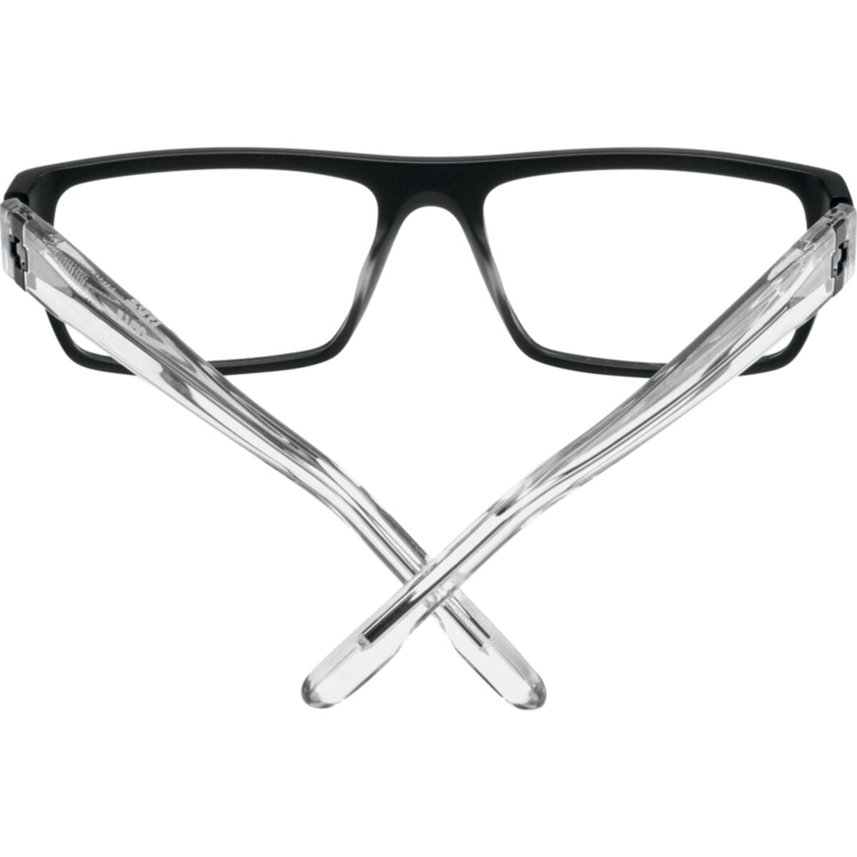Spy Optics Eyeglass Frames Women's Vaughn 56 Matte Black Gloss Crystal Eyeglasses