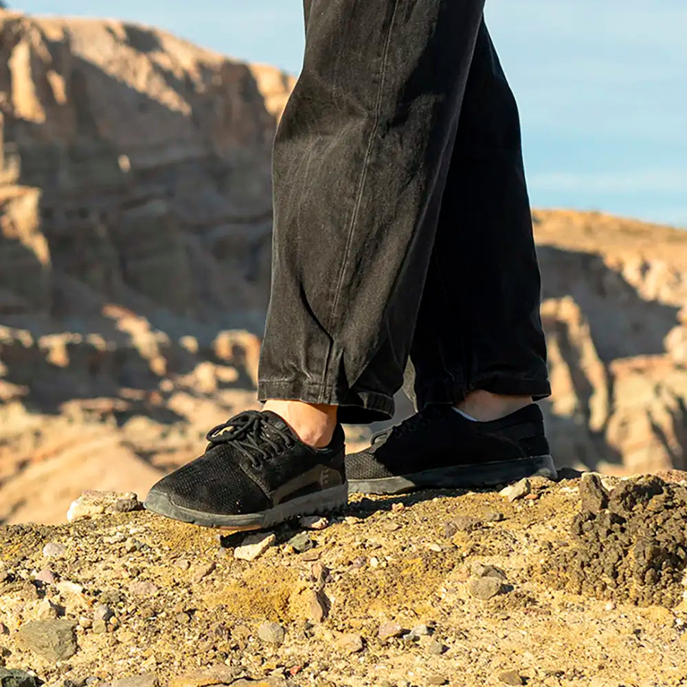 Etnies Mens Scout Black Black Gum Shoes