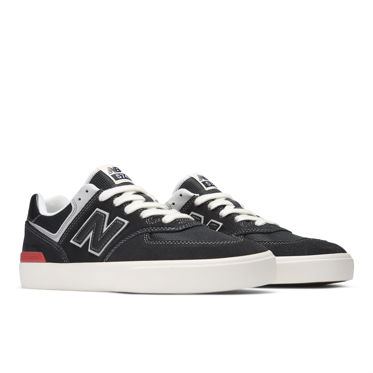 New Balance Numeric Men's 574 Vulc Black White Shoes