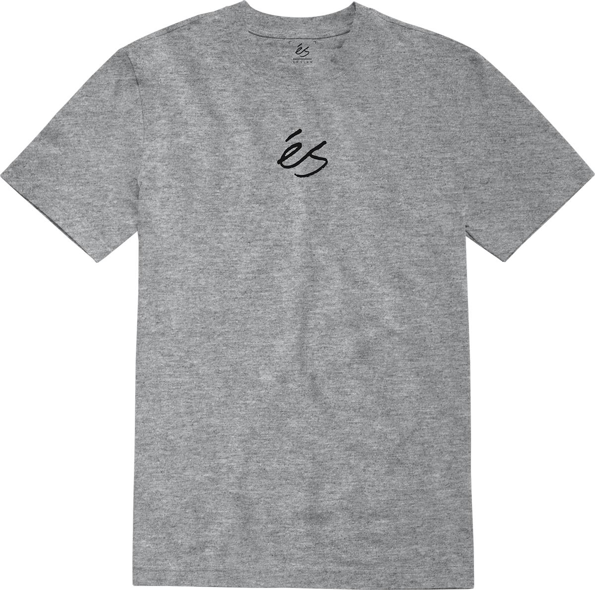 Es Mens Mini Script Grey Heather T-Shirts