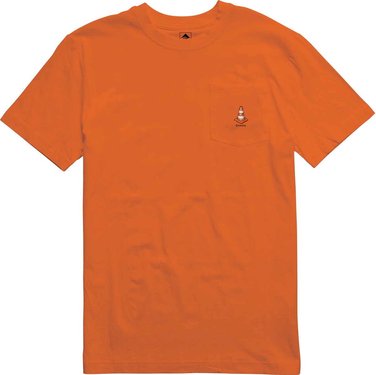 Emerica Mens Streets Pocket Tee Orange T-Shirt