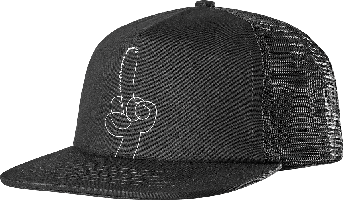 Emerica Mens Eff Corporate Trucker Black Hat
