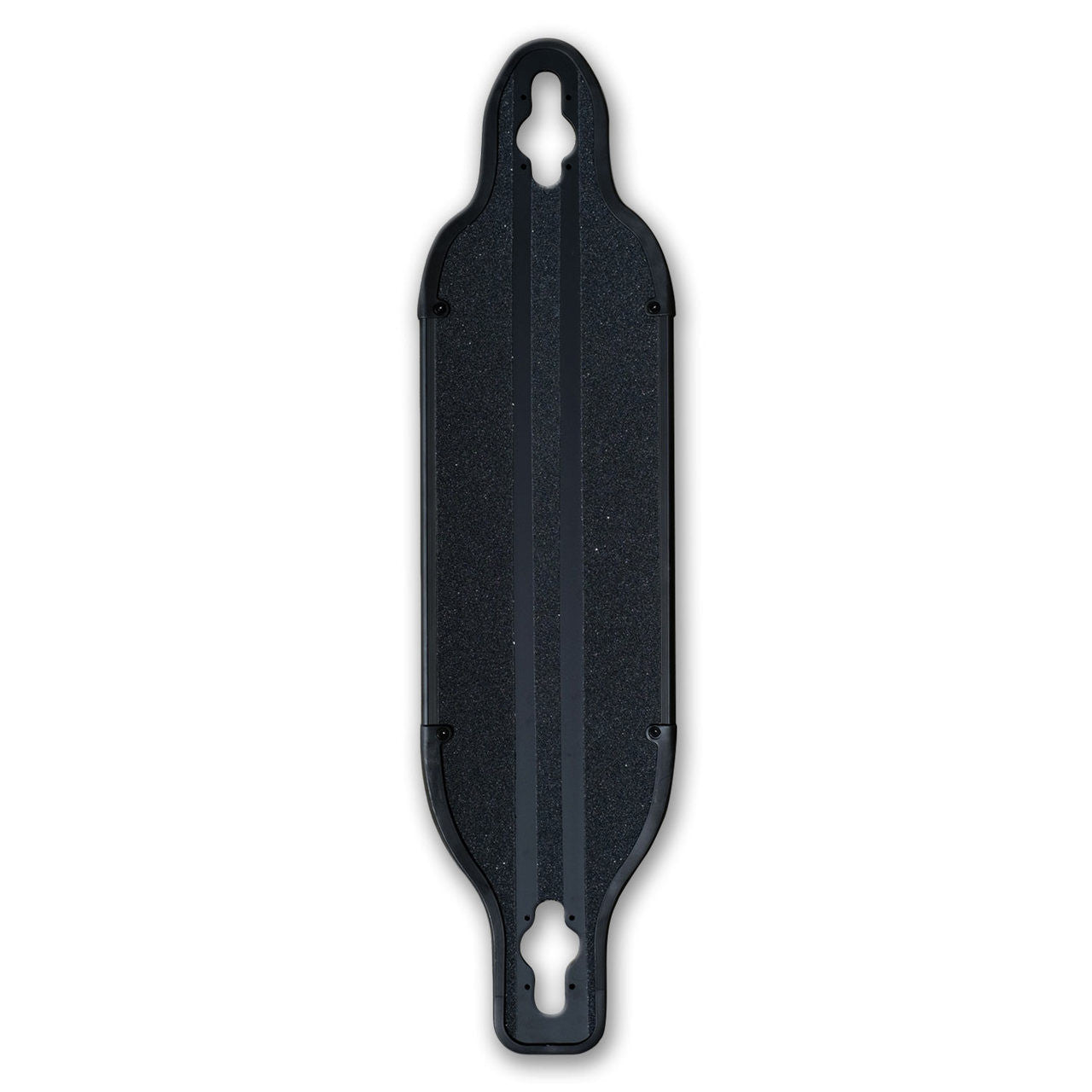 Yocaher Aluminum Drop Through longboard Deck - Black