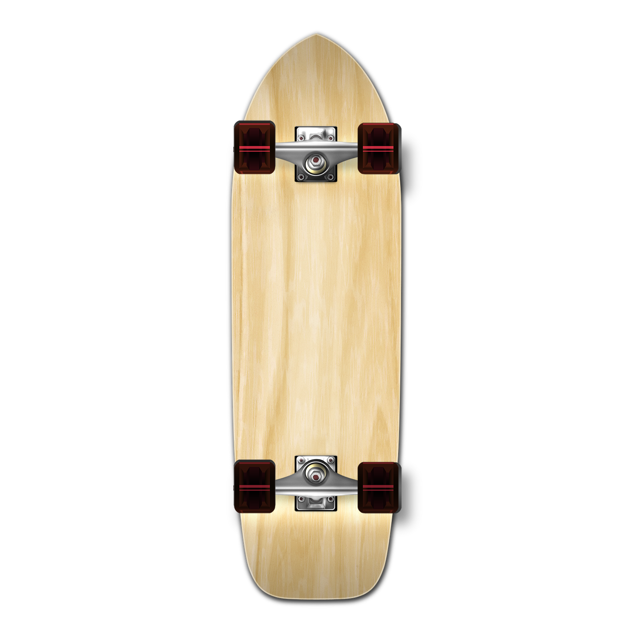 Yocaher Old School Longboard Complete - Natural
