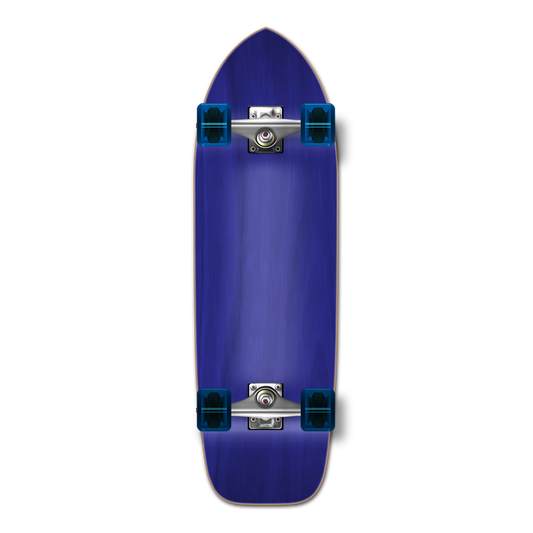 Yocaher Old School Longboard Complete - Stained Blue