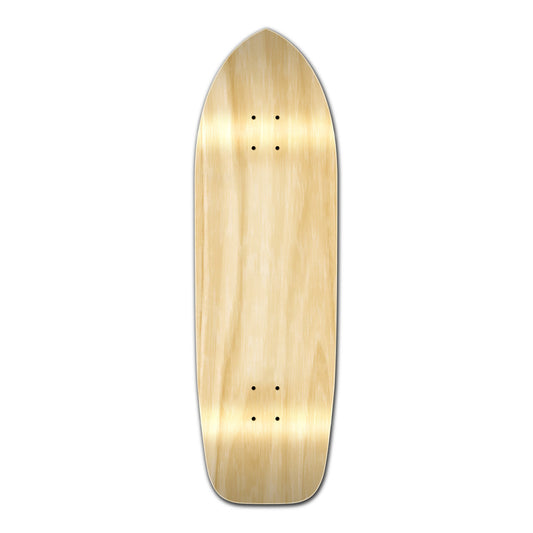Yocaher Old School Longboard Deck - Natural