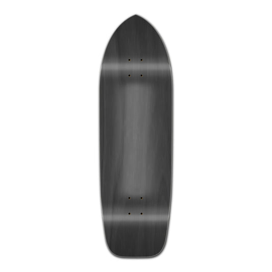 Yocaher Old School Longboard Deck - Stained Black