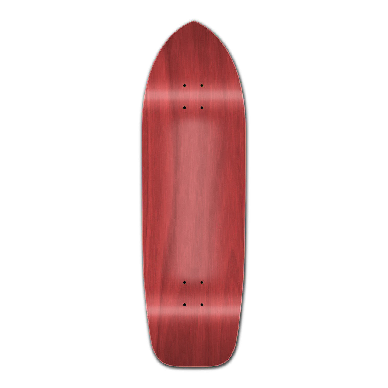 Yocaher Old School Longboard Deck - Stained Red