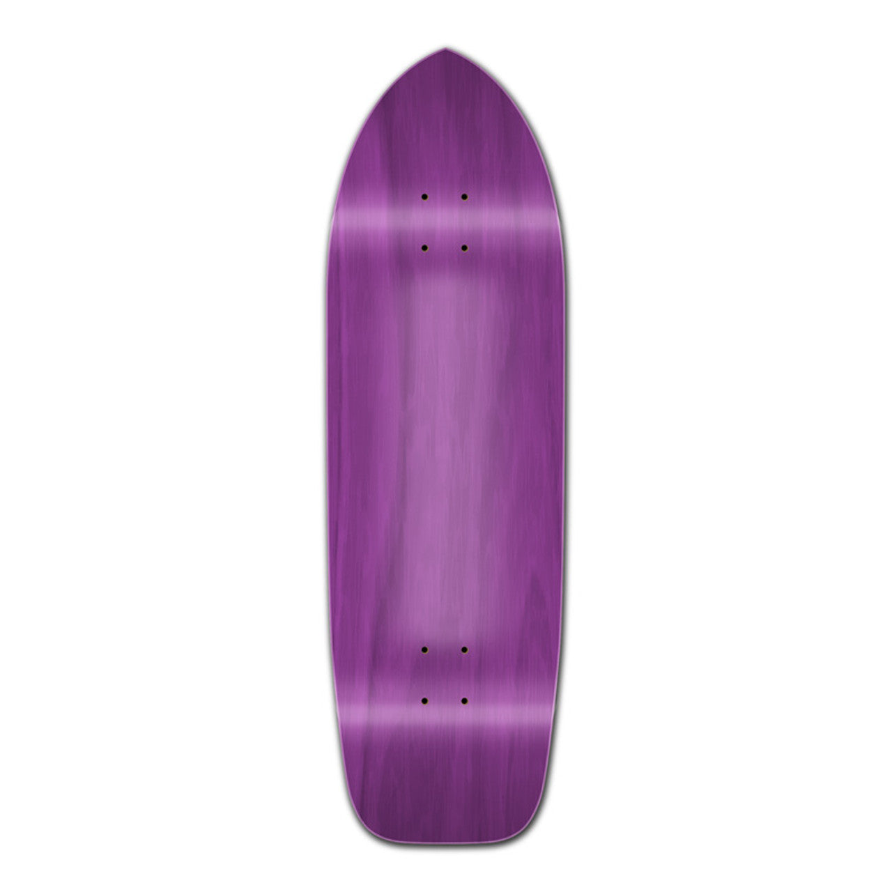 Yocaher Old School Longboard Deck - Stained Purple