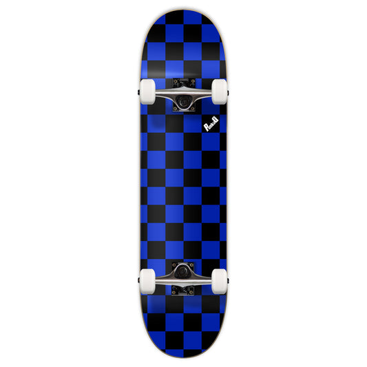 Yocaher Complete Skateboard 7.75" - Checker Blue