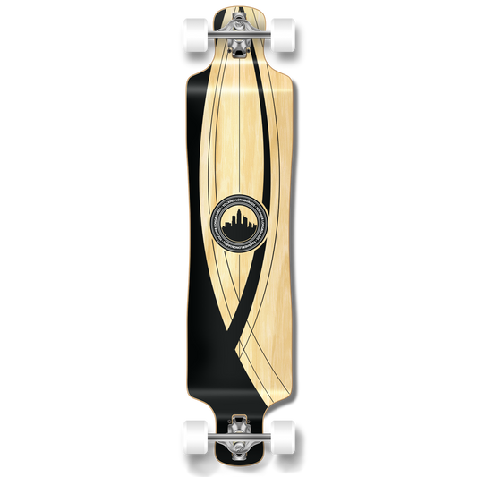 Yocaher Lowrider Longboard Complete - Crest Onyx