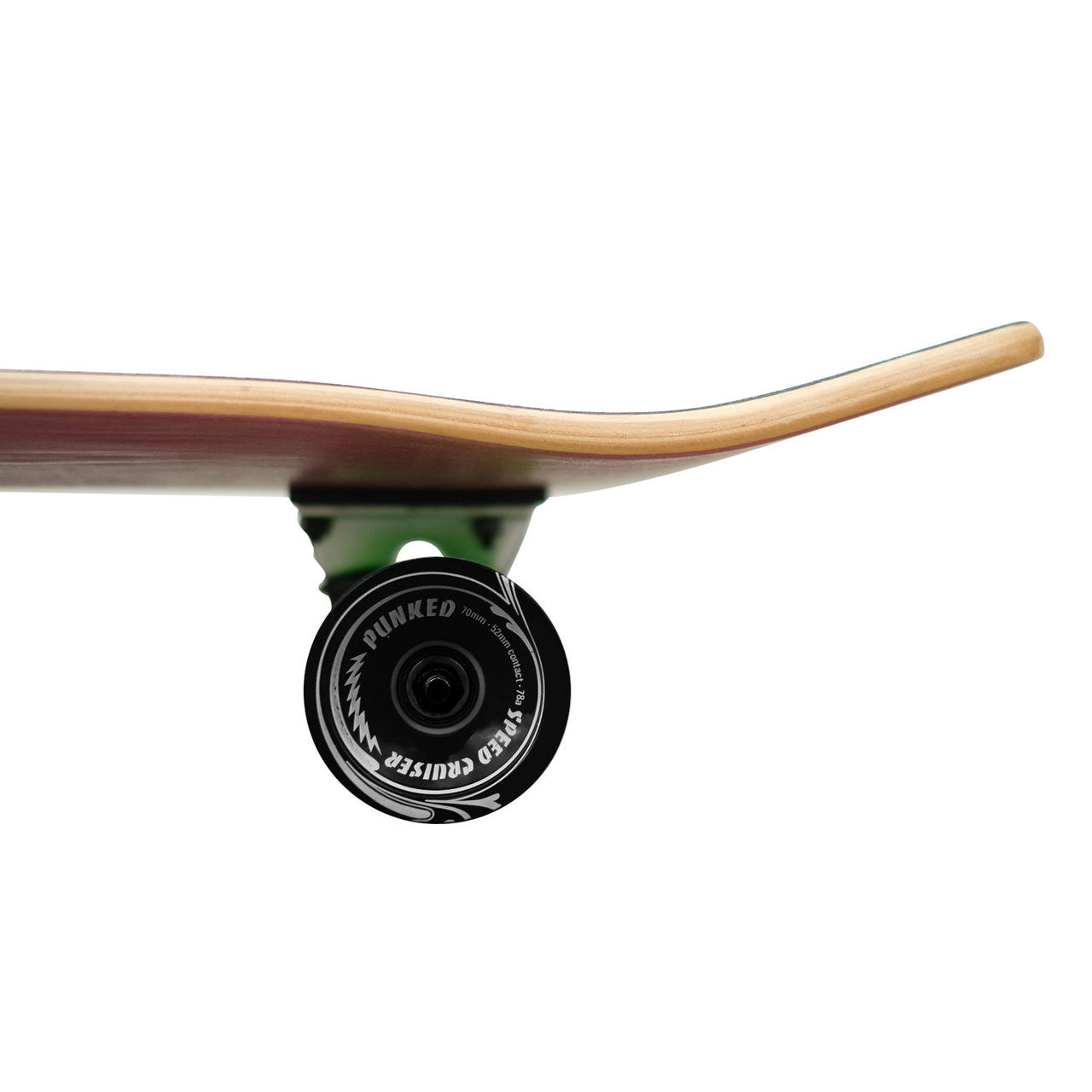 Yocaher Old School Longboard Complete - Checker Yellow