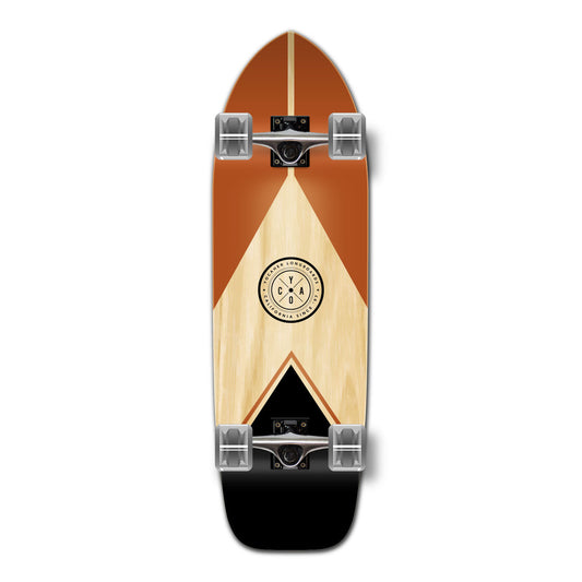 Yocaher Old School Longboard Complete - Earth Series - Mountain