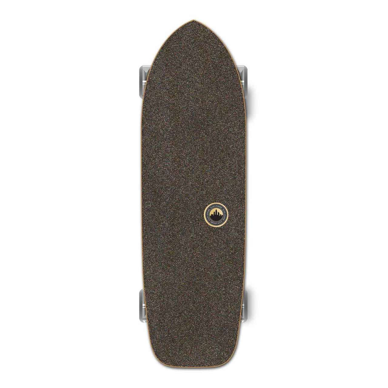 Yocaher Old School Longboard Complete - Checker White