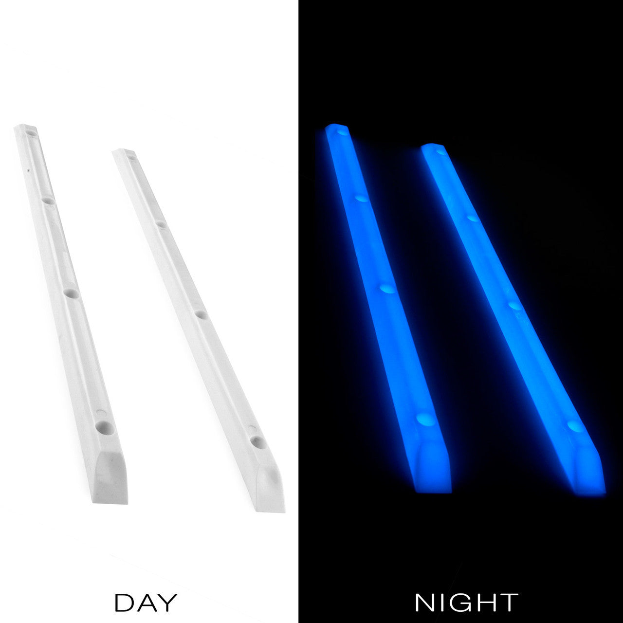 Yocaher Rails Ribs - Glow in the dark Blue