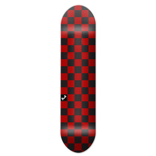 Graphic Skateboard Deck - Checker Red