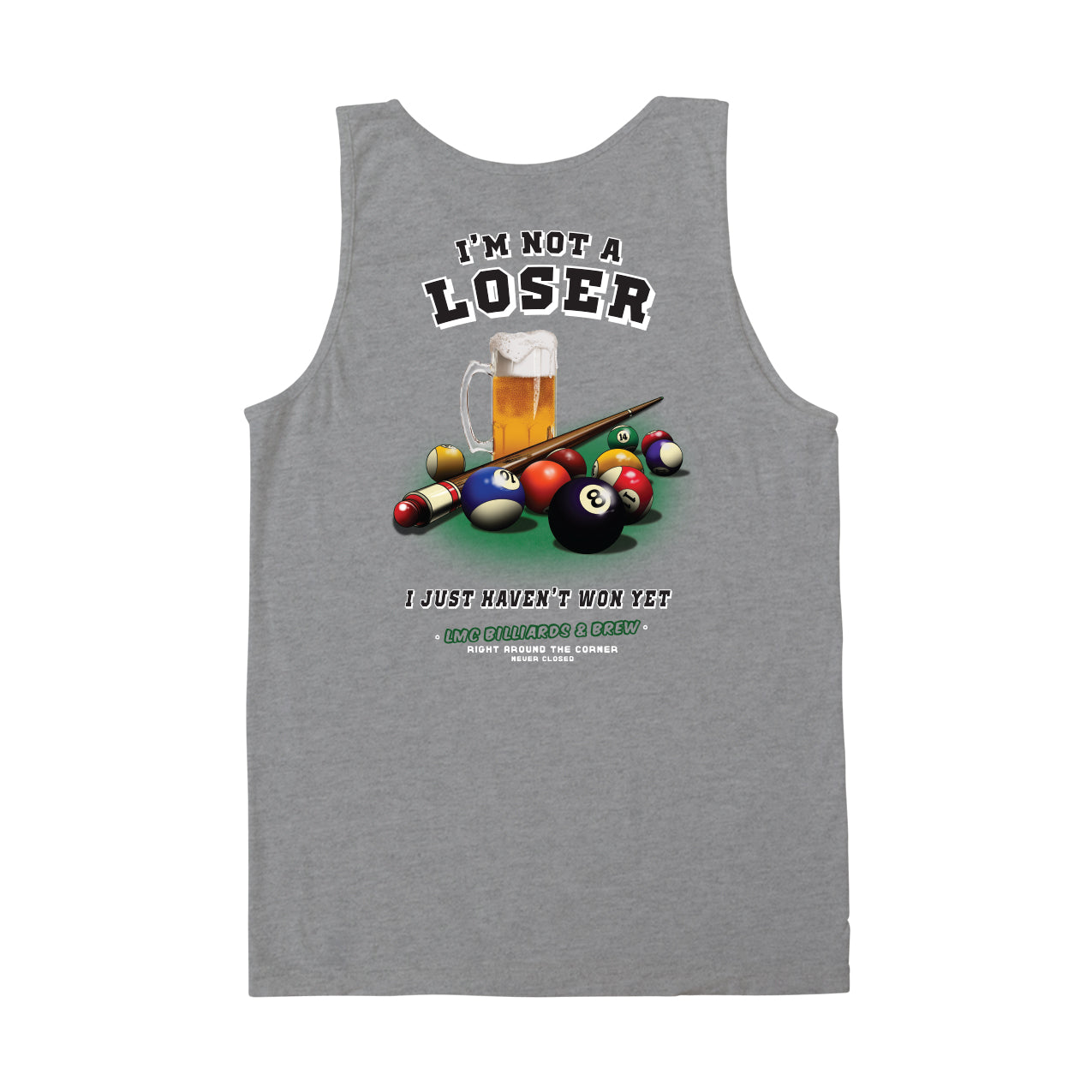 Loser Machine Men's Billiards-Tt Tee Heather Grey T-Shirts