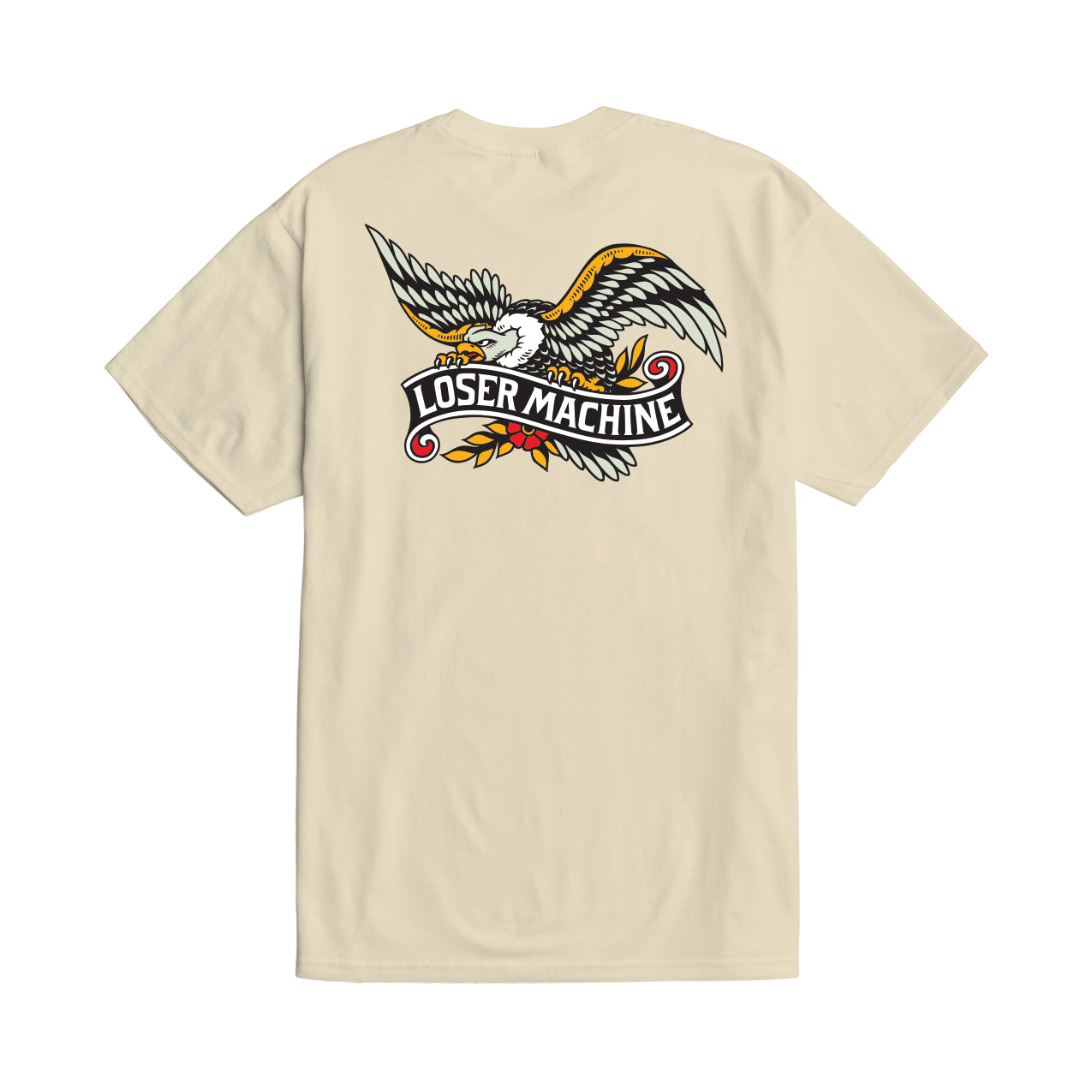 Loser Machine Men's Glory Bound Stock T-Shirt Cream T-Shirts