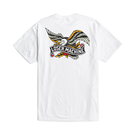 Loser Machine Men's Glory Bound Stock T-Shirt White T-Shirts