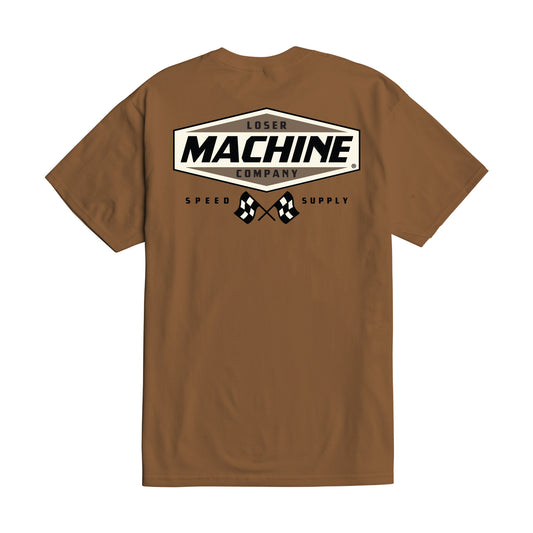 Loser Machine Men's Overdrive-Tee Brown Sugar T-Shirts