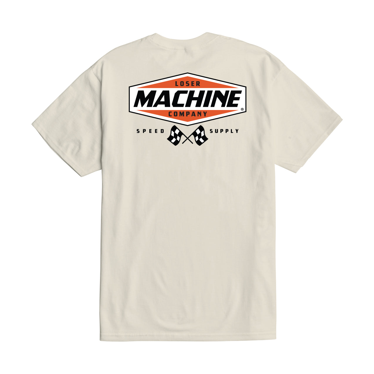 Loser Machine Men's Overdrive Stock T-Shirt Cream T-Shirts