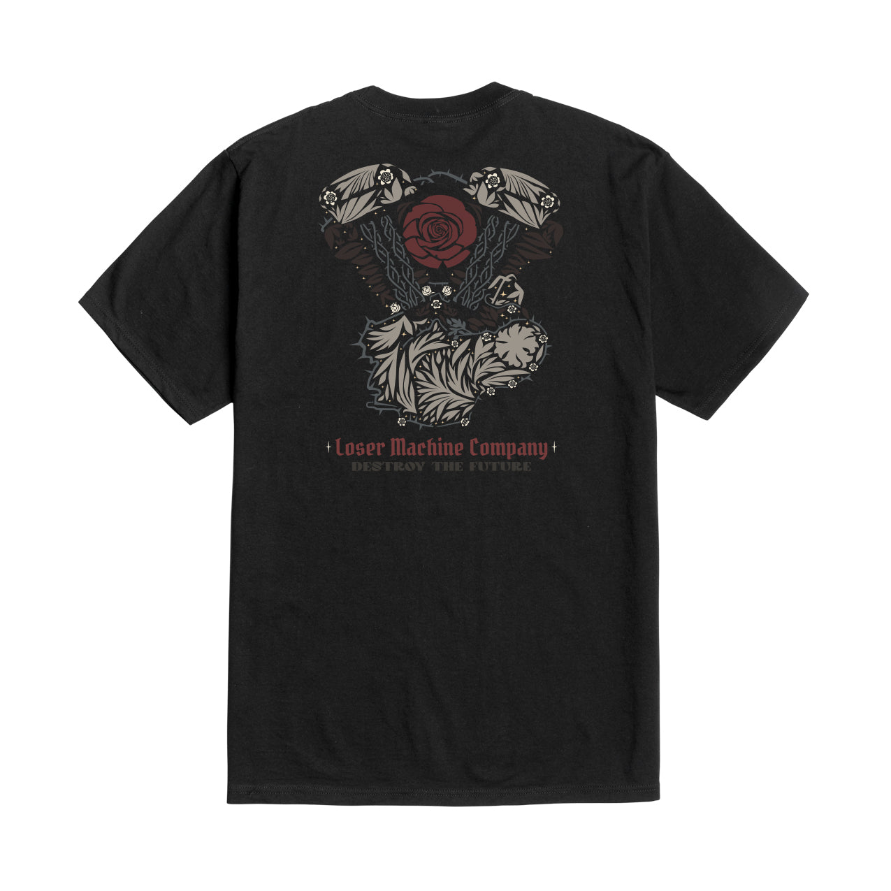 Loser Machine Men's Rosebud-Tee Black T-Shirts