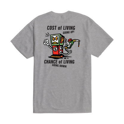 Loser Machine Men's High Cost-Tee Heather Grey T-Shirts