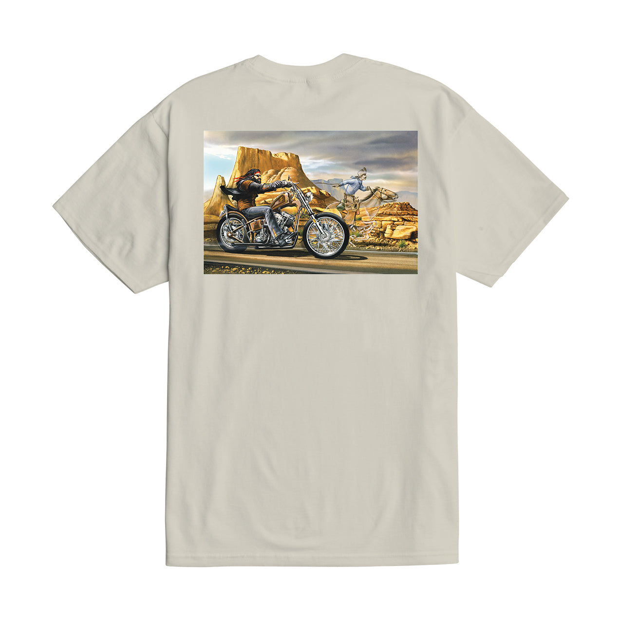 Loser Machine Men's Ghost Rider-Tee Cream T-Shirts