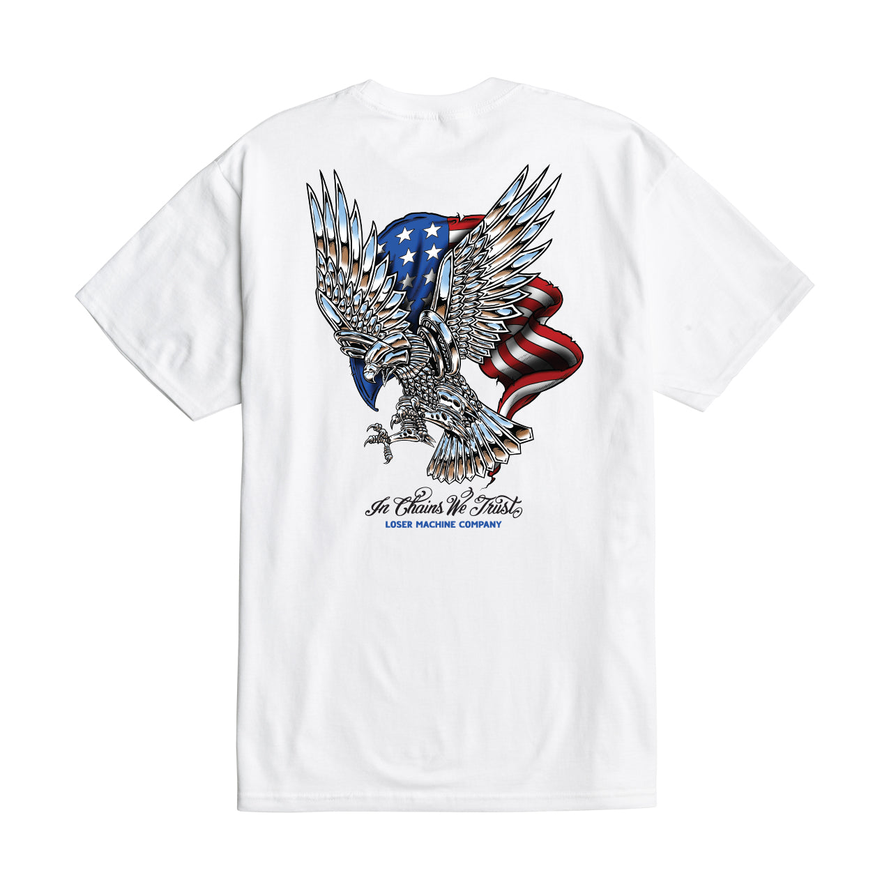 Loser Machine Men's Freedom Flyer-Tee White T-Shirts