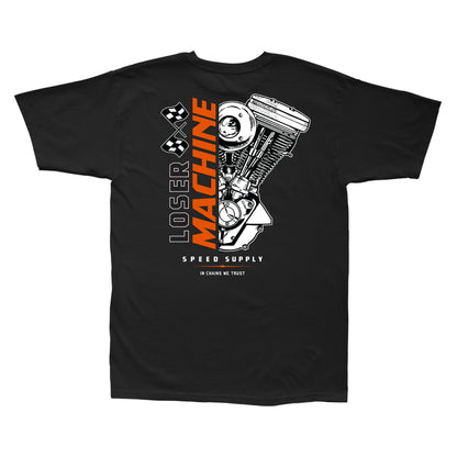 Loser Machine Men's Evo Overdrive-Tee Black T-Shirts