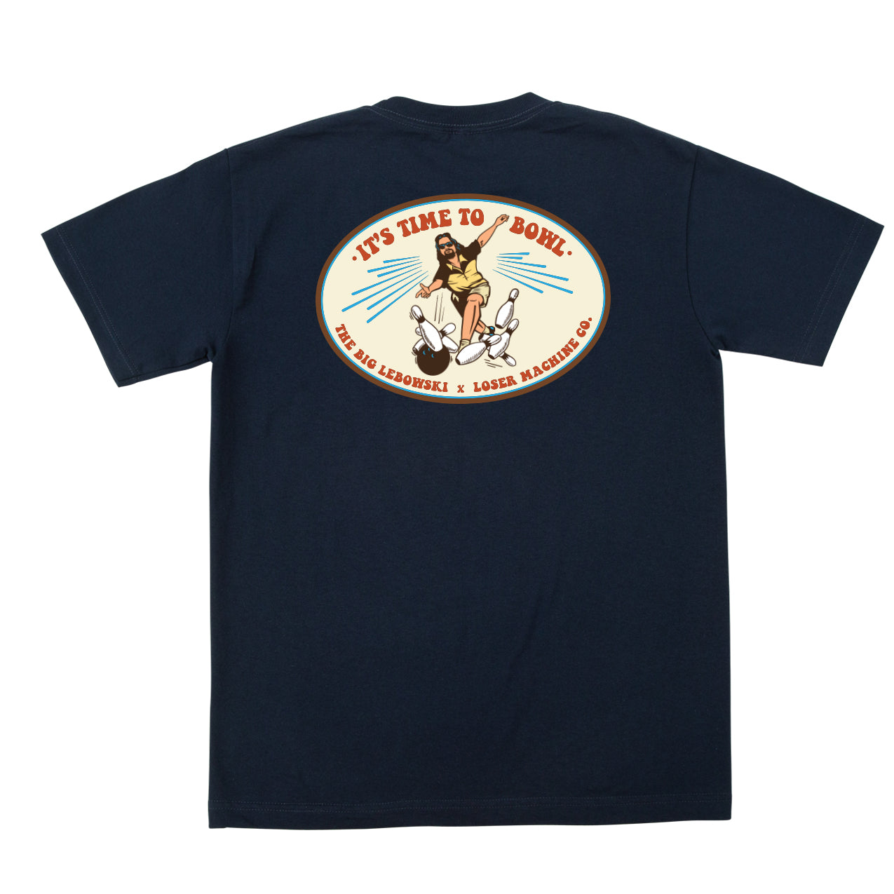 Loser Machine Men's Throwing Rocks-Pkt Tee Navy T-Shirts