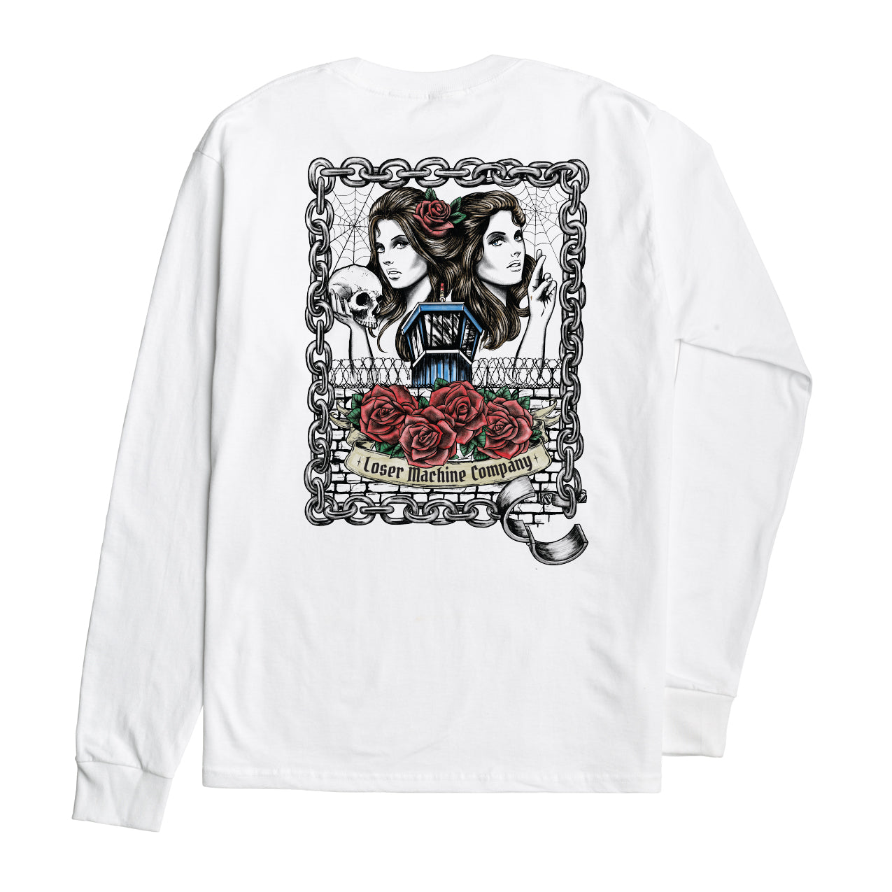 Loser Machine Men's Life Sentence-Tee White T-Shirts