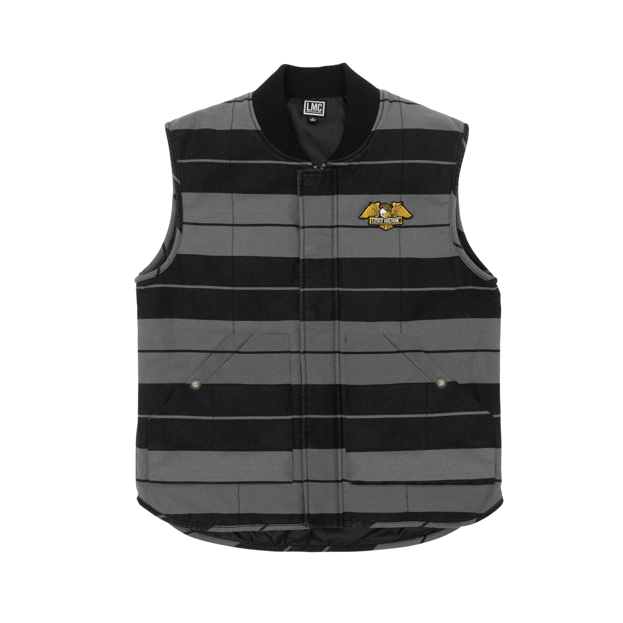 Loser Machine Men's Condor Ii Vest Charcoal Black Jackets