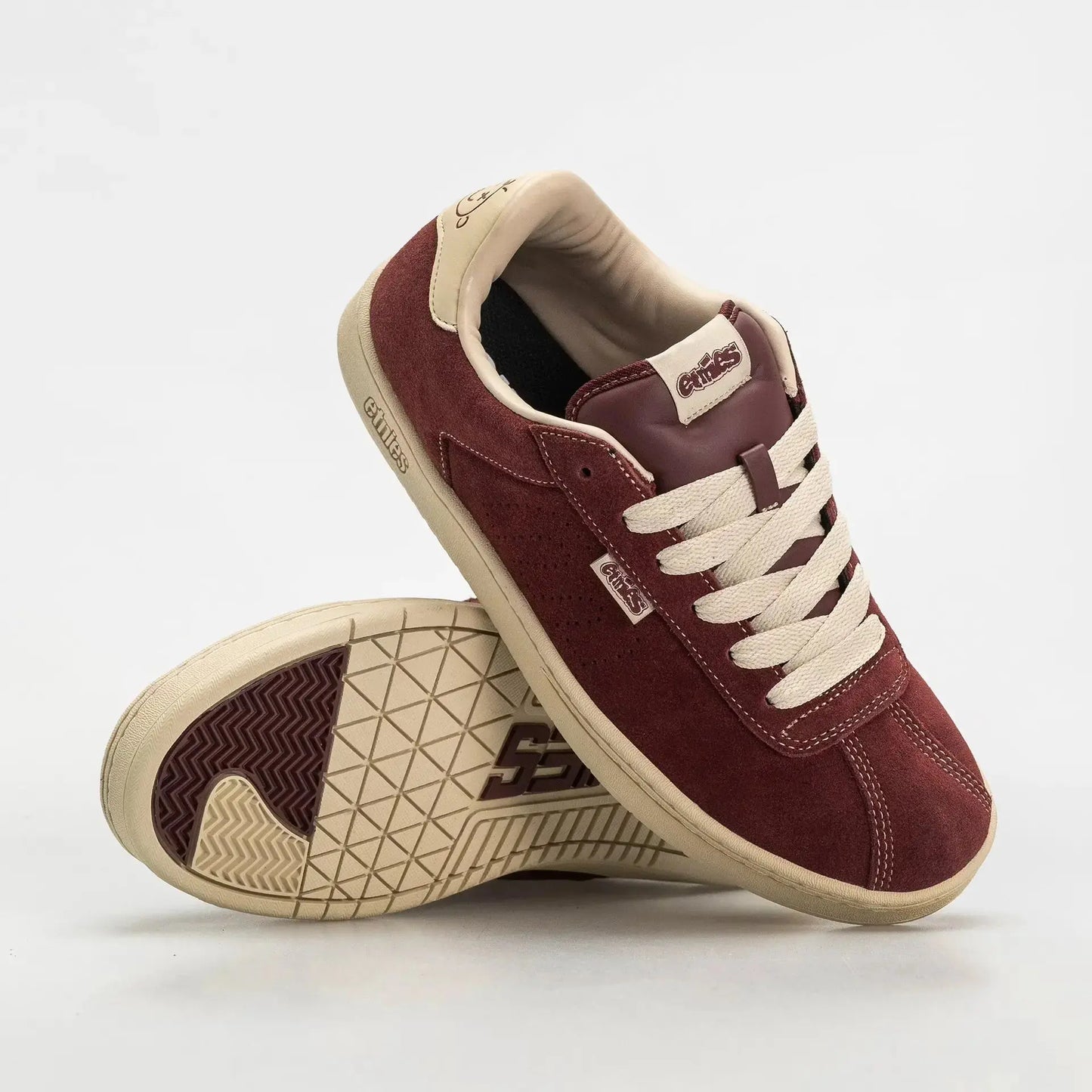 Etnies Men's Scam Burgundy/Tan Shoes