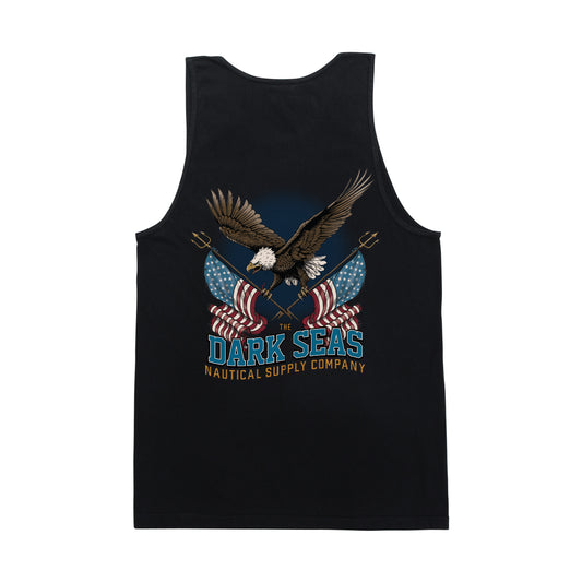 Dark Seas Men's Unified Stock Tank Black T-Shirts